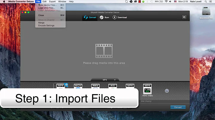 iSkysoft iMedia Converter Deluxe- How to Convert TS Files on Mac