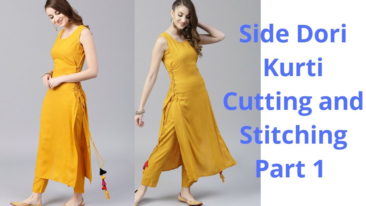 Georgette With Super Side Cut Dori kurti