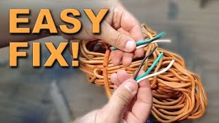 How to Repair a Cut Extension Cord