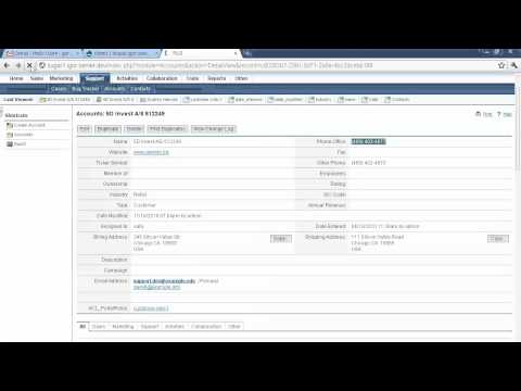 SugarCRM Customer Portal by Richlode Solutions - Portal User View