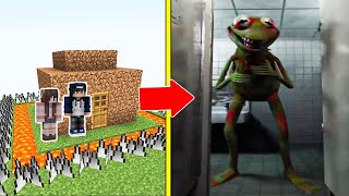 QUỶ ẾCH KERMIT Tấn Công Nhà Được Bảo Vệ Bởi bqThanh và Ốc Trong Minecraft