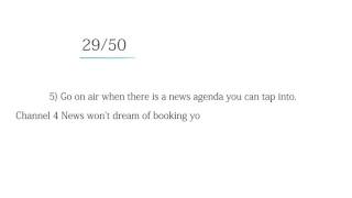 Media Training: Tip 29 from Inside Edge's #50tips