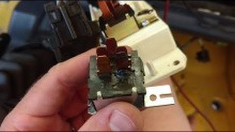 Wrangler TJ AC blower motor selector melting, how to repair.