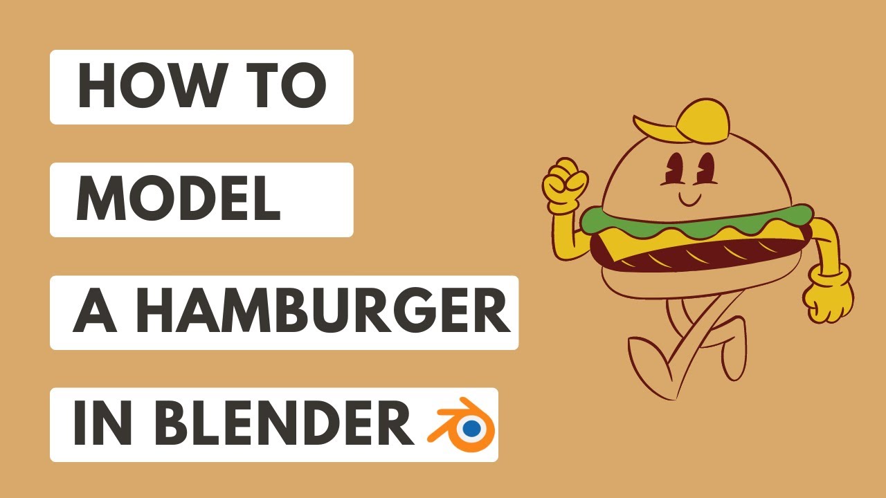 Make a 3D Hamburger in Blender full tutorial #3dblender #blender3d ...