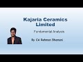 Kajaria Ceramics Limited | Fundamental Analysis -by CA Rehman Bhamani