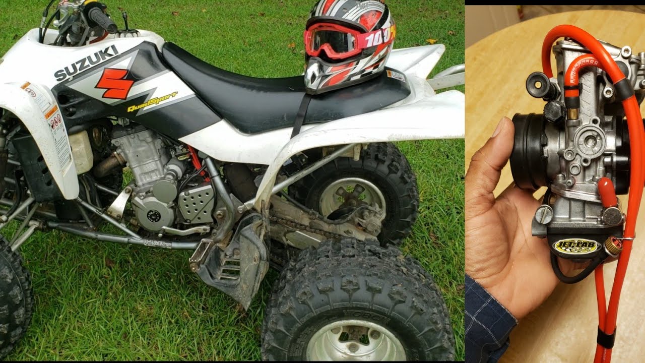 LTZ400 with 39MMFCR Carb! YouTube