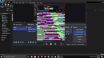 (EPILIPSY WARNING) Listening to music with binary waterfall