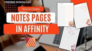 Transform your notes with these creative ideas in Affinity Publisher - Easy Tutorial