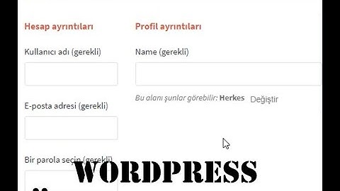 Wordpress uyelik eklentisi kurulumu (Turkey )