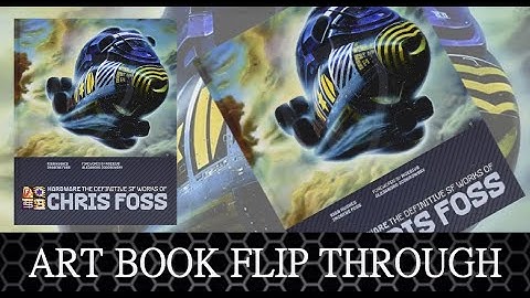Art of Chris Foss. Art book flip through - Fantasy art.