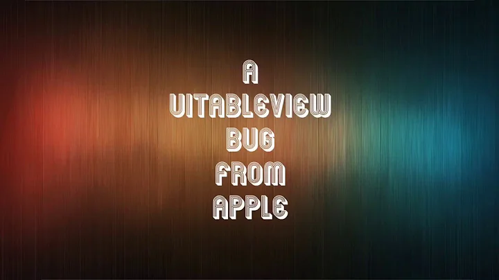 iOS Swift4 - I found another UITableView Bug by Apple #iOSBySheldon