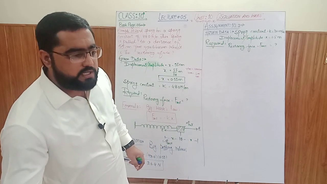 Physics Class 10th Lec: Examples of SHM - YouTube