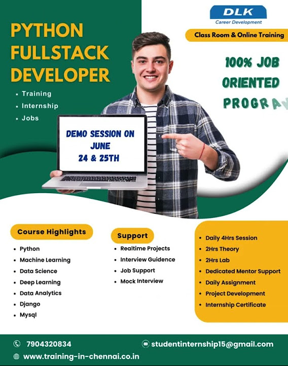 Python Full Stack Training | 6 Months Internship Training | Project ...