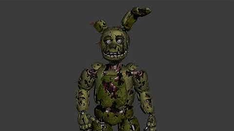 [BLENDER/FNAF/TEST] Springtrap Idle Animation