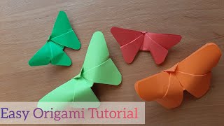 Метелик орігамі за 3 хвилини - Easy Butterfly Origami Tutorial - Paper Butterfly In 3 Minutes