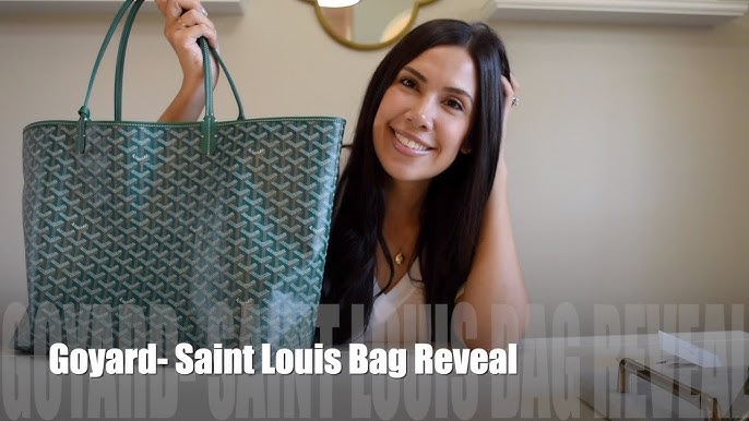 New Authentic Goyard Saint Louis GM Black/Tan Tote Bag for Sale