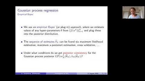 Aretha Teckentrup – Convergence of Gaussian process regression with estimated hyper-parameters