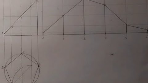 Development of truncated pentagonal  prism solved example 5.
