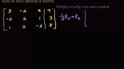 System of Equations - The Row Operations and How to Use Them