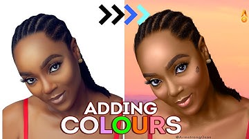 Smudge painting photoshop tutorial (Adding Colours) Part 2 | Cartoon effect