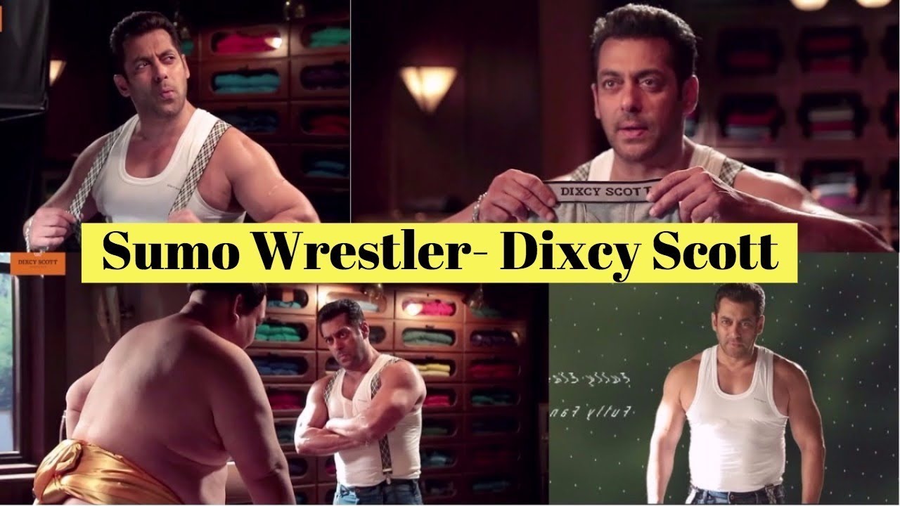 Salman's Takes On A Sumo Wrestler- Dixcy Scott Making - YouTube