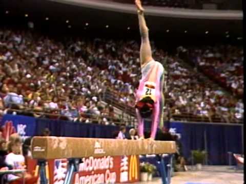 Zhang Xia Balance Beam 1991 McDonald S American Cup