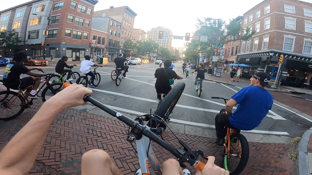 GOPRO POV Bike Wheelies Thru Downtown Philly YouTube