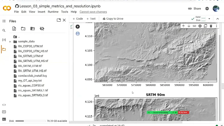Third video looking at how to manipulate rasters in google colab using rasterio and gdal
