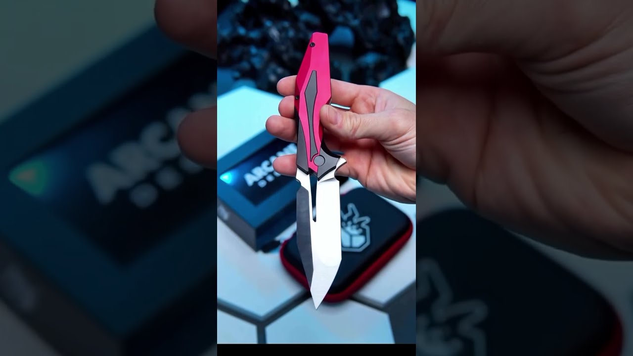 WILDEST Folding Knife You Ve Ever Seen Nebula Red Plexus Shorts