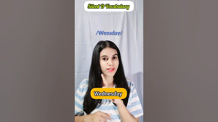 Daily use Silent Letters in English 🤫 "D" | English pronunciation practice #shorts #englishspeaking