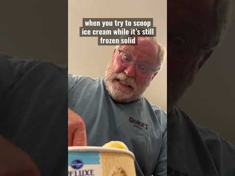 trying to scoop