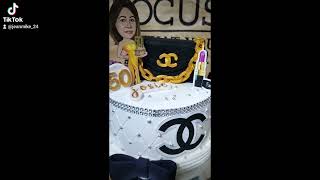 channel theme cake with fondant topper and non edible print topper and soft Icing whippit screenshot 4