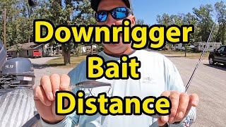 How Far Back to Set Baits Behind Dowrigger Balls