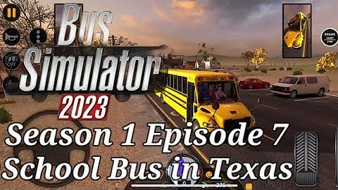 Bus Simulator 2023 - S1E7| Driving Thomas School Bus in Texas| iOS Gaming YT
