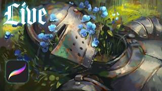 Procreate Art LIVE 🌈 OIL STICK  -brush🎨