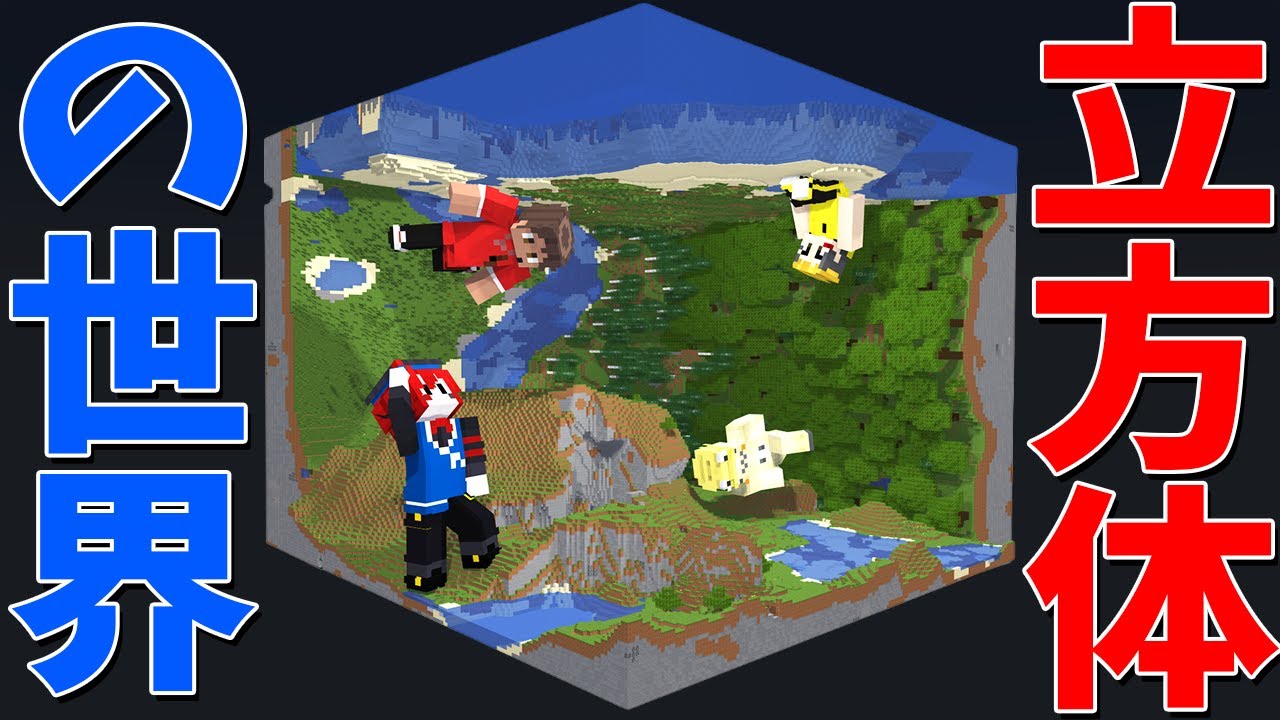 全員重力がバラバラな立方体の世界で死なずにサバイバル出来るかやってみた - マインクラフト