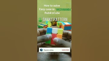 How to do green mamba pattern
