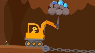 Khủng Long Lái Máy Xúc, Máy Khoan Tìm Kim Cương | Trò Chơi Trẻ Em screenshot 3
