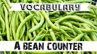 English Idioms - Bean Counter