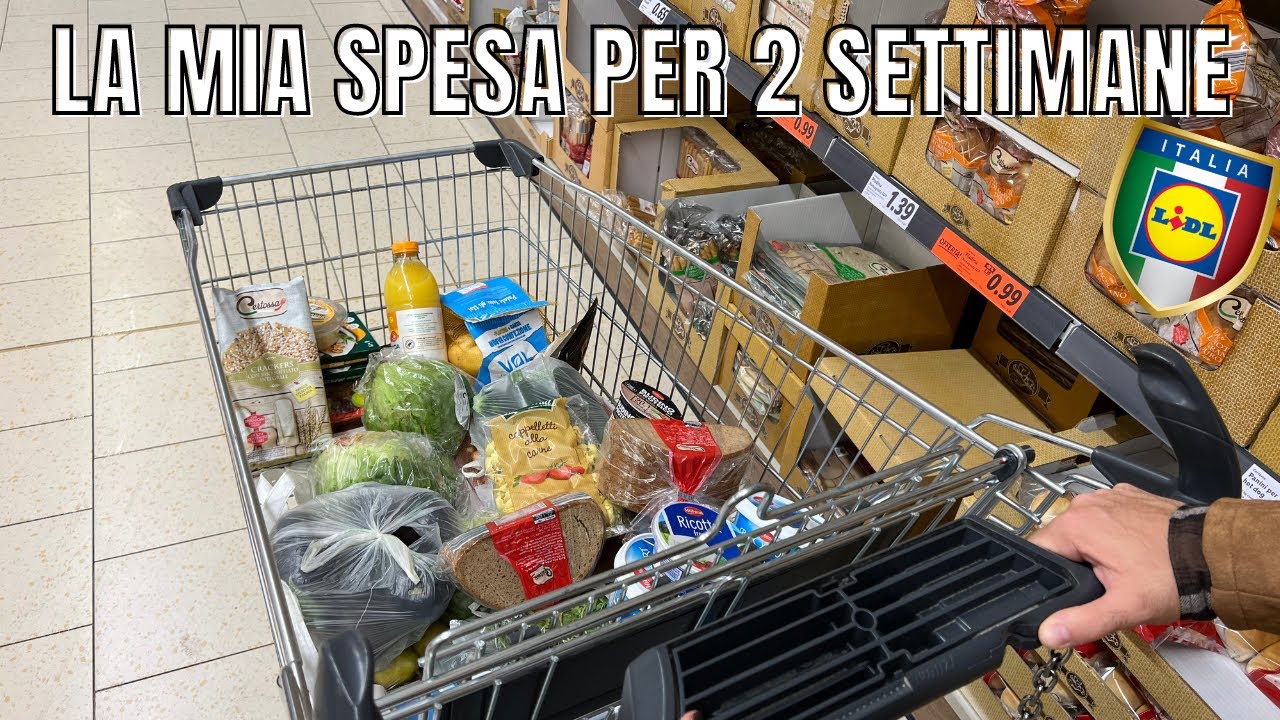 LA MIA SPESA DI 100€ PER DUE SETTIMANE || svuota la spesa LIDL
