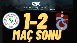 Remzi Giray Kaçar Kanalı Canlı Yayında Çaykurrizespor 1-2 Trabzonspor Maç Sonu