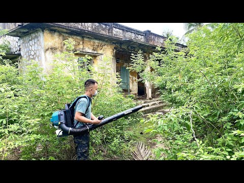 NOBODY we CLEANUP and mow the OVERGROWN GRASS in the 150 YEAR old MILITARY base house I KNOCKED