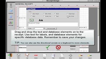 Editing the Receipt Design in WinRest™