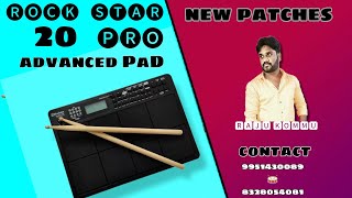 Rockstar pad 20 pro Advanced || demo patches || latest tones #rajukommu