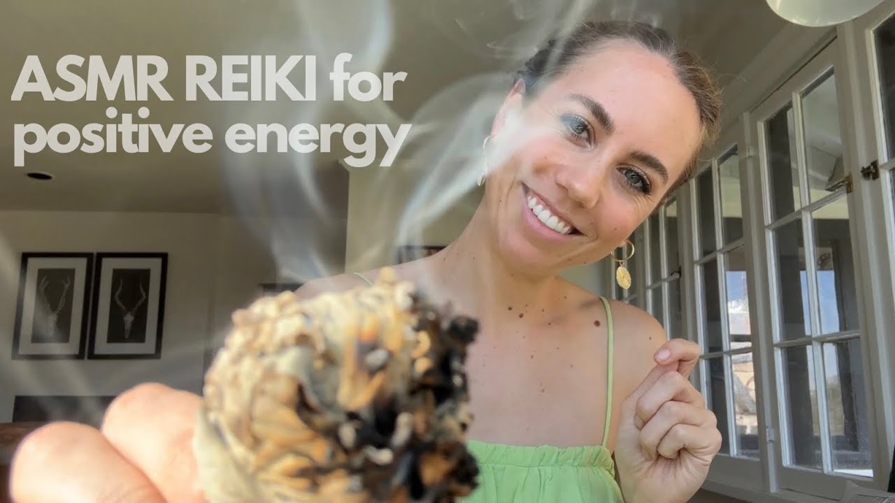 ASMR Reiki for Positive Energy (selenite, smoke cleanse) - YouTube