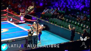 Rey Cometa y Espíritu Negro Vs Atlantis Jr y Flyer campeonatos nacionales de parejas CMLL screenshot 4