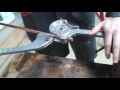 Baïonnette cuivre à la pince à cintrer ( cintreuse cuivre)