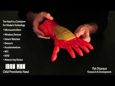 3D Printed IRON MAN Super Hero Child Prosthetic Hand