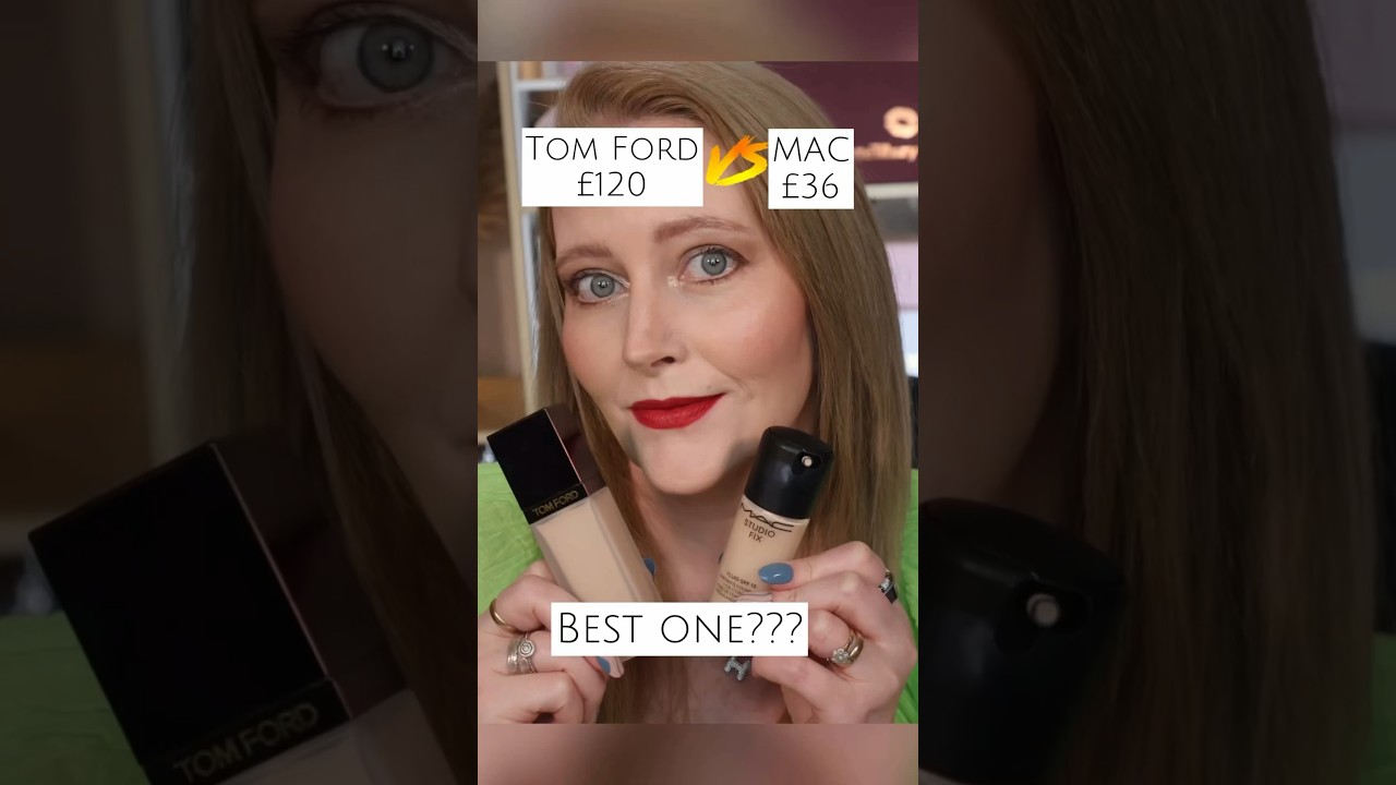 Tom Ford Architecture Soft Matte Blurring foundation v New Mac Cosmetics Studio Fix Fluid Foundation