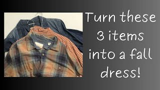 SOLD-Upcycle a fall dress with me! 